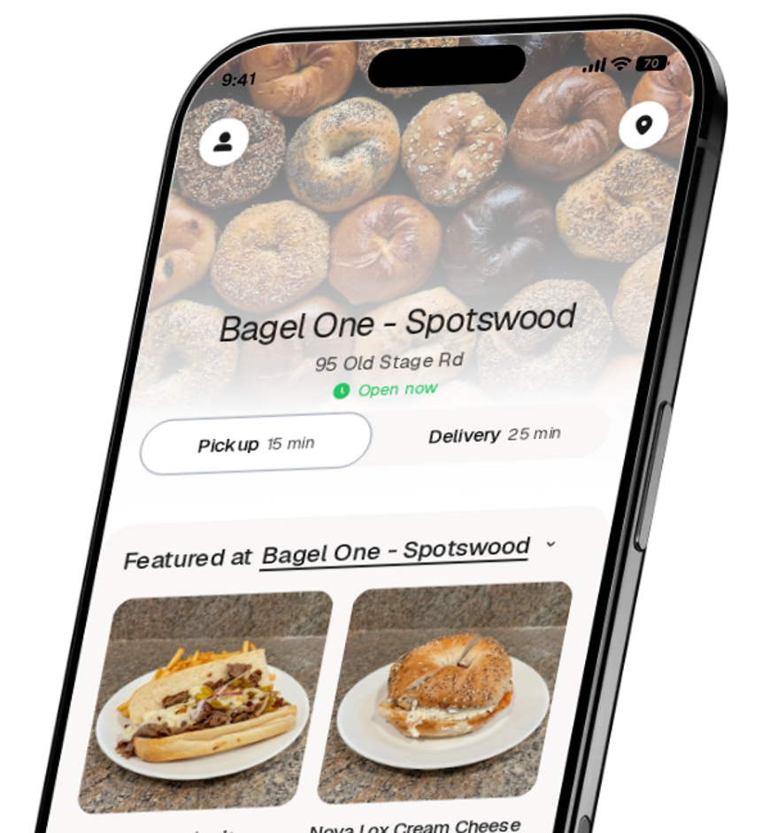 Bagel One - Spotswood app preview