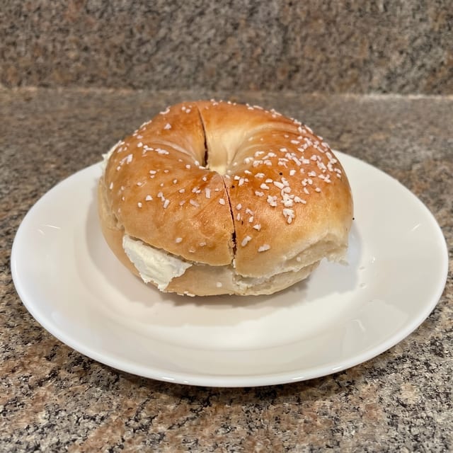 Cream Cheese Bagel.